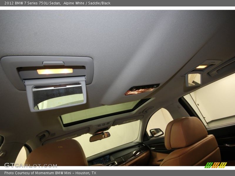 Alpine White / Saddle/Black 2012 BMW 7 Series 750Li Sedan