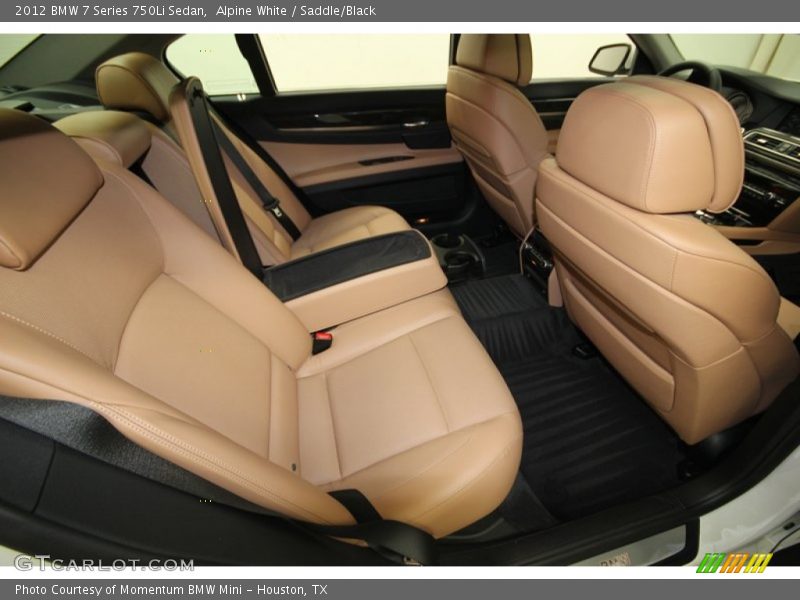 Rear Seat of 2012 7 Series 750Li Sedan