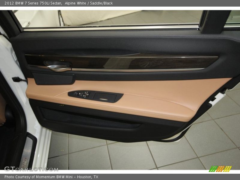Alpine White / Saddle/Black 2012 BMW 7 Series 750Li Sedan