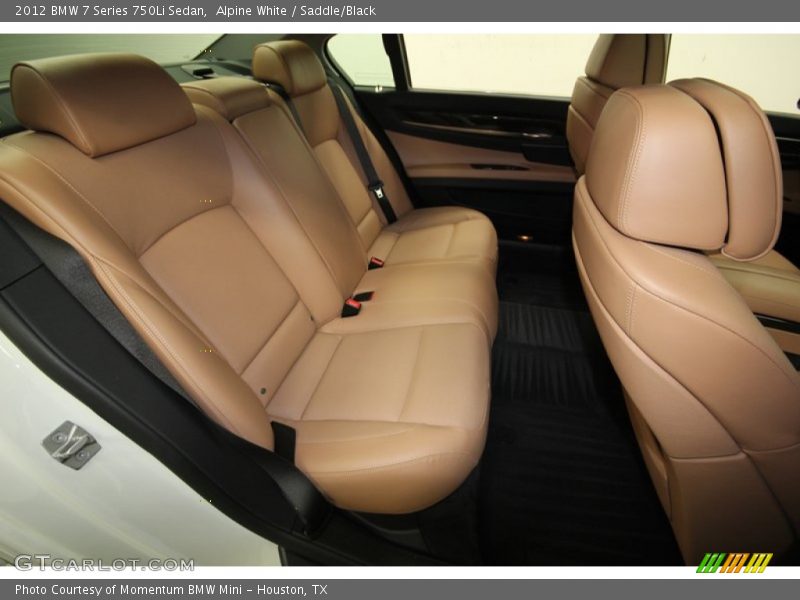 Alpine White / Saddle/Black 2012 BMW 7 Series 750Li Sedan