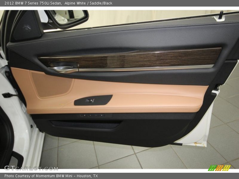 Alpine White / Saddle/Black 2012 BMW 7 Series 750Li Sedan