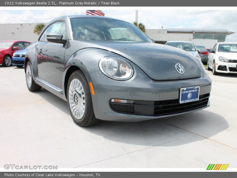 Platinum Gray Metallic / Titan Black 2013 Volkswagen Beetle 2.5L