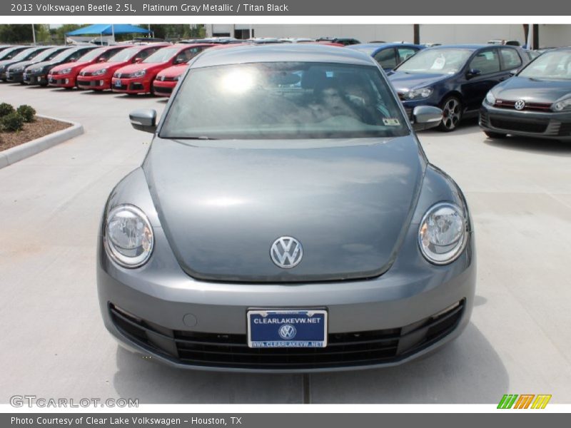 Platinum Gray Metallic / Titan Black 2013 Volkswagen Beetle 2.5L