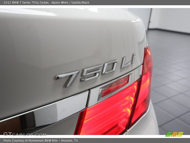 Alpine White / Saddle/Black 2012 BMW 7 Series 750Li Sedan