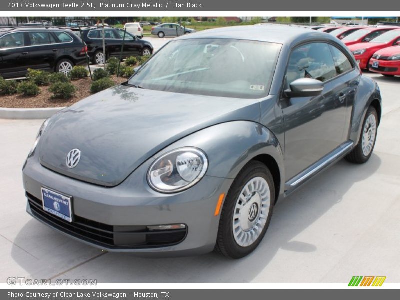 Platinum Gray Metallic / Titan Black 2013 Volkswagen Beetle 2.5L