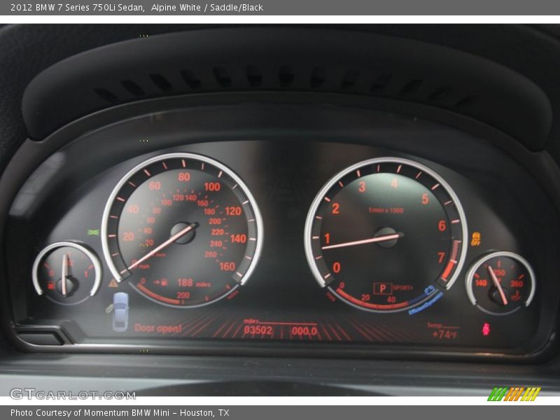  2012 7 Series 750Li Sedan 750Li Sedan Gauges