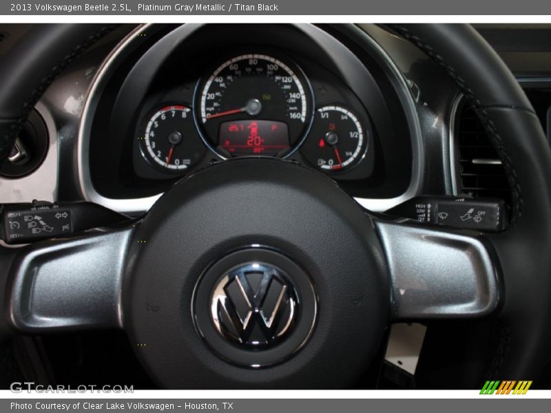 Platinum Gray Metallic / Titan Black 2013 Volkswagen Beetle 2.5L