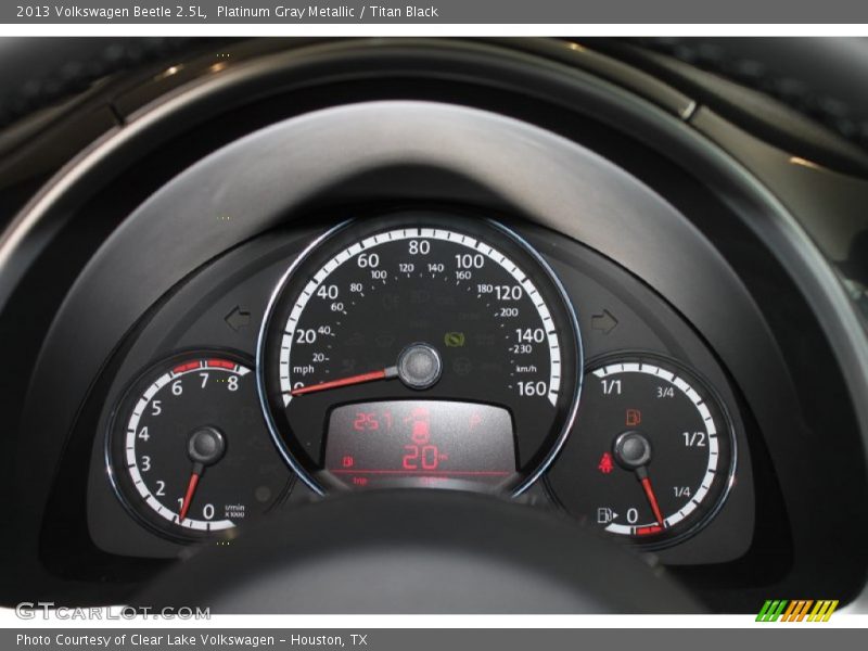 Platinum Gray Metallic / Titan Black 2013 Volkswagen Beetle 2.5L