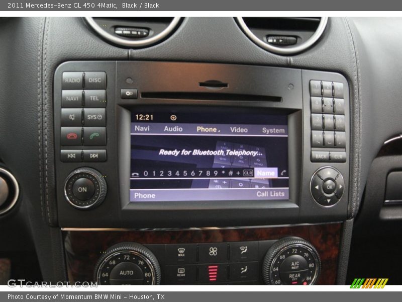 Controls of 2011 GL 450 4Matic