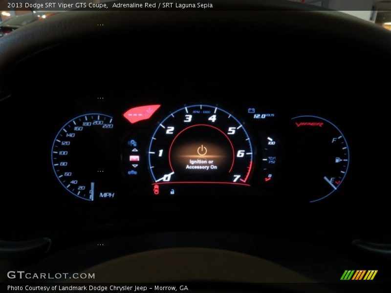  2013 SRT Viper GTS Coupe GTS Coupe Gauges