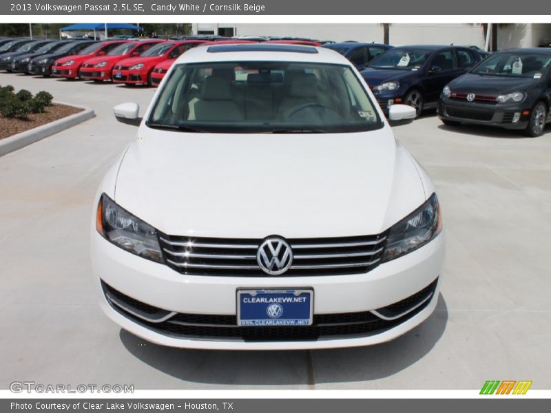 Candy White / Cornsilk Beige 2013 Volkswagen Passat 2.5L SE