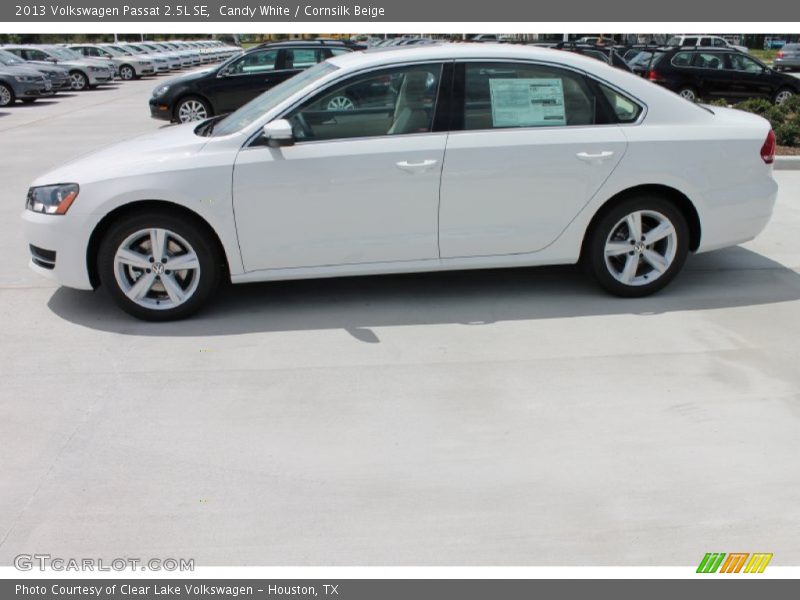 Candy White / Cornsilk Beige 2013 Volkswagen Passat 2.5L SE