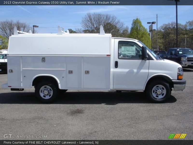 Summit White / Medium Pewter 2013 Chevrolet Express Cutaway 3500 Utility Van