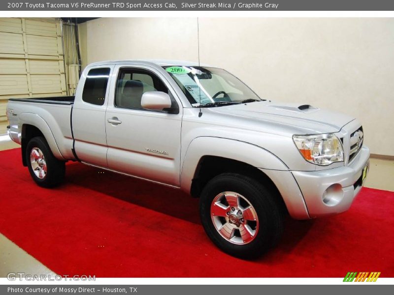 Silver Streak Mica / Graphite Gray 2007 Toyota Tacoma V6 PreRunner TRD Sport Access Cab