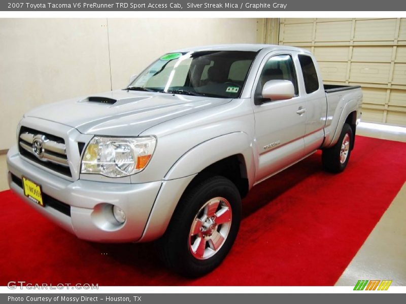 Silver Streak Mica / Graphite Gray 2007 Toyota Tacoma V6 PreRunner TRD Sport Access Cab
