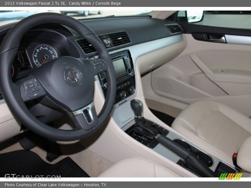 Candy White / Cornsilk Beige 2013 Volkswagen Passat 2.5L SE