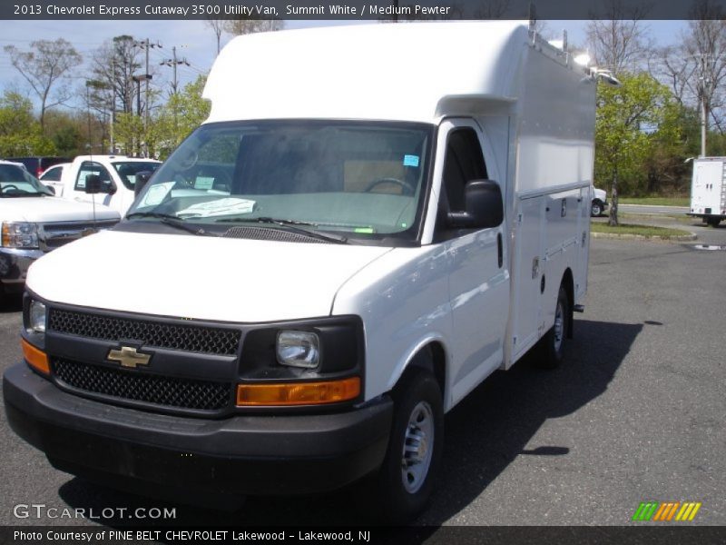 Summit White / Medium Pewter 2013 Chevrolet Express Cutaway 3500 Utility Van