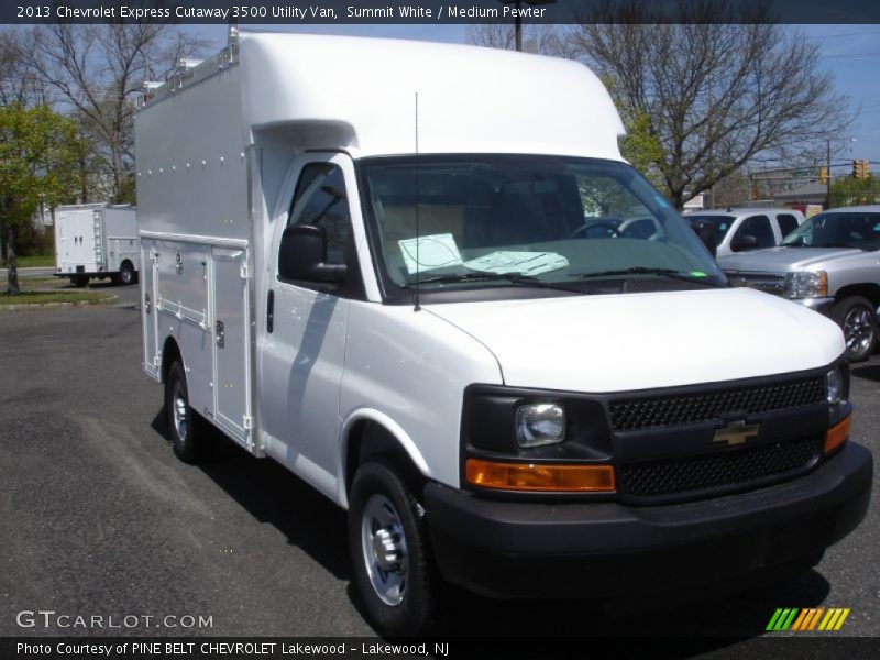 Summit White / Medium Pewter 2013 Chevrolet Express Cutaway 3500 Utility Van