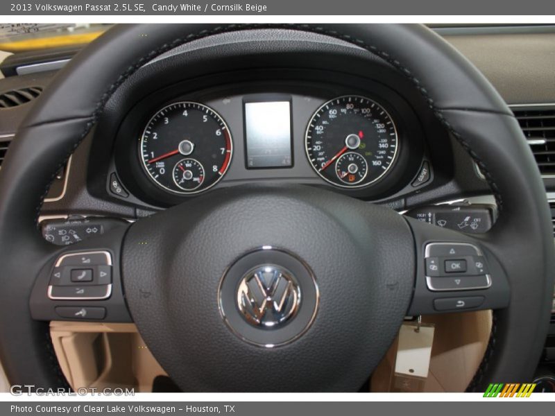 Candy White / Cornsilk Beige 2013 Volkswagen Passat 2.5L SE