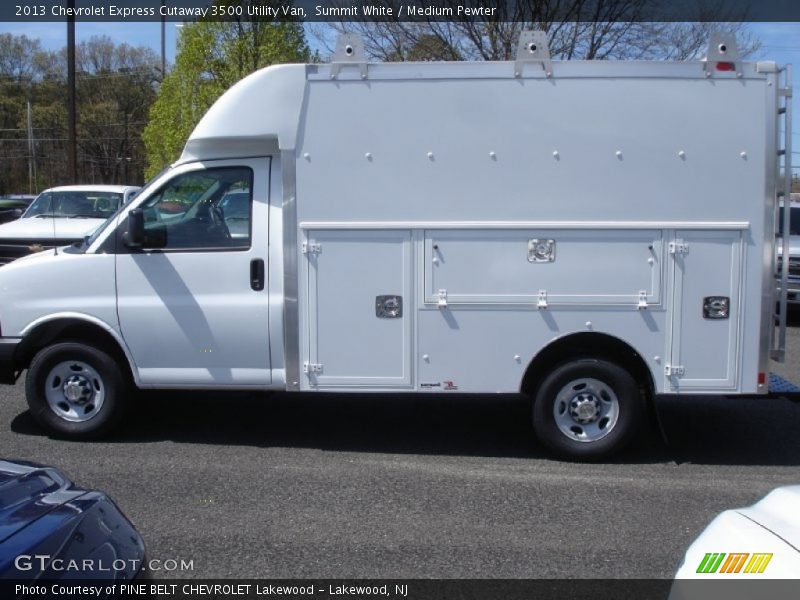 Summit White / Medium Pewter 2013 Chevrolet Express Cutaway 3500 Utility Van