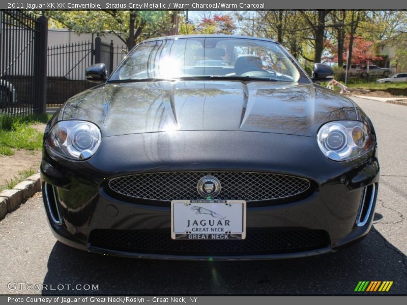Stratus Grey Metallic / Warm Charcoal/Warm Charcoal 2011 Jaguar XK XK Convertible