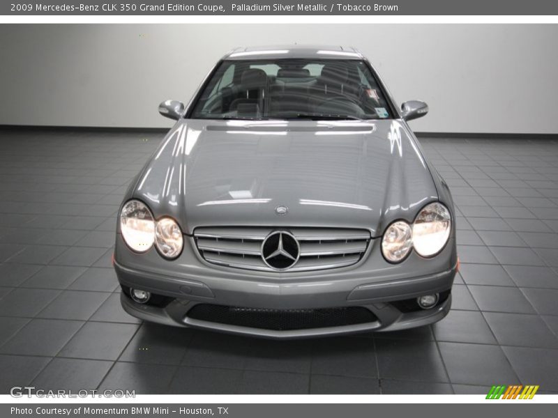 Palladium Silver Metallic / Tobacco Brown 2009 Mercedes-Benz CLK 350 Grand Edition Coupe