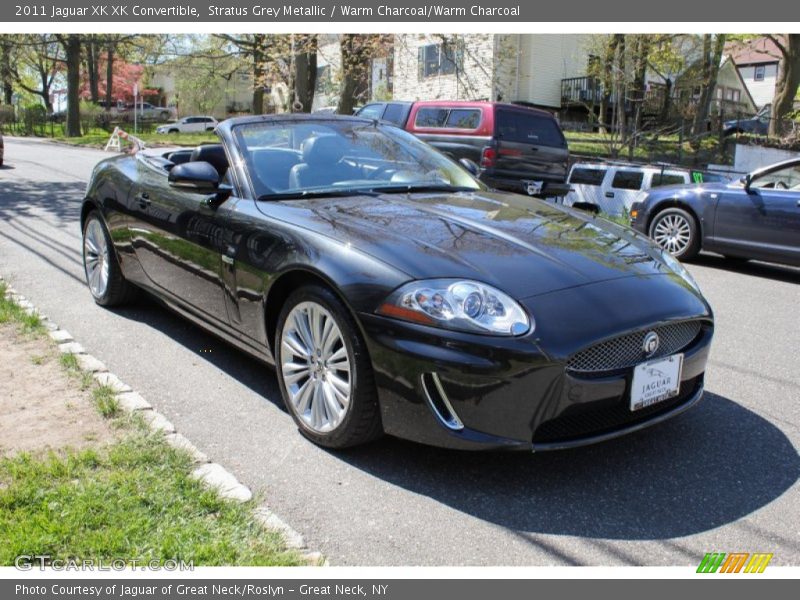 Stratus Grey Metallic / Warm Charcoal/Warm Charcoal 2011 Jaguar XK XK Convertible