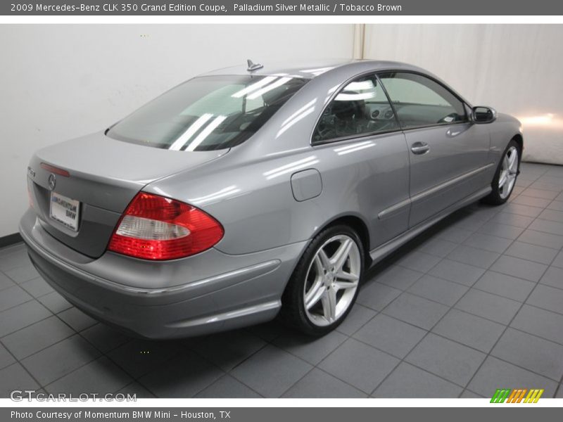 Palladium Silver Metallic / Tobacco Brown 2009 Mercedes-Benz CLK 350 Grand Edition Coupe