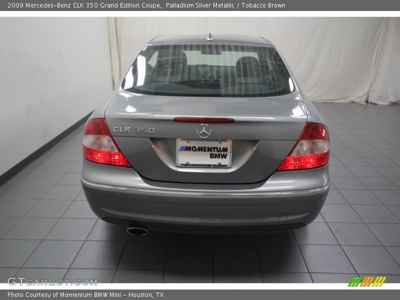 Palladium Silver Metallic / Tobacco Brown 2009 Mercedes-Benz CLK 350 Grand Edition Coupe