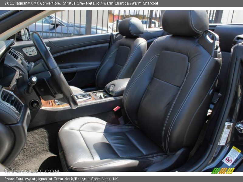 Stratus Grey Metallic / Warm Charcoal/Warm Charcoal 2011 Jaguar XK XK Convertible