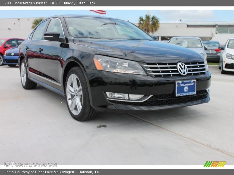 Black / Titan Black 2013 Volkswagen Passat TDI SEL
