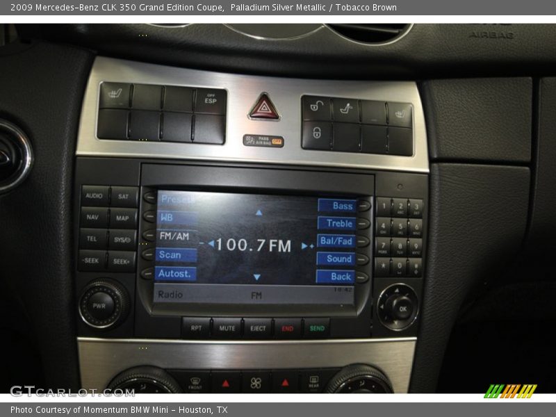 Palladium Silver Metallic / Tobacco Brown 2009 Mercedes-Benz CLK 350 Grand Edition Coupe