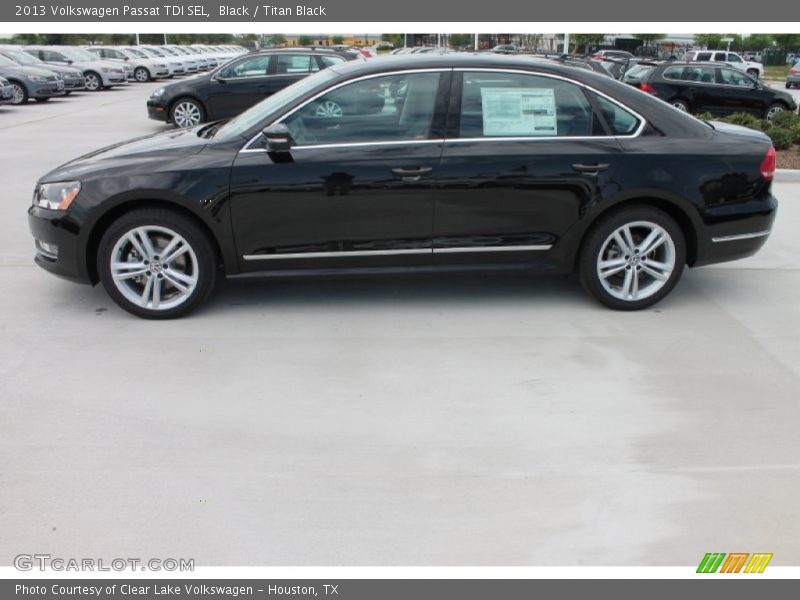 Black / Titan Black 2013 Volkswagen Passat TDI SEL