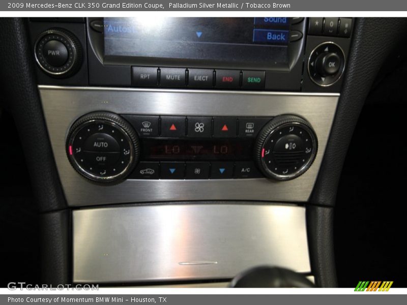 Palladium Silver Metallic / Tobacco Brown 2009 Mercedes-Benz CLK 350 Grand Edition Coupe
