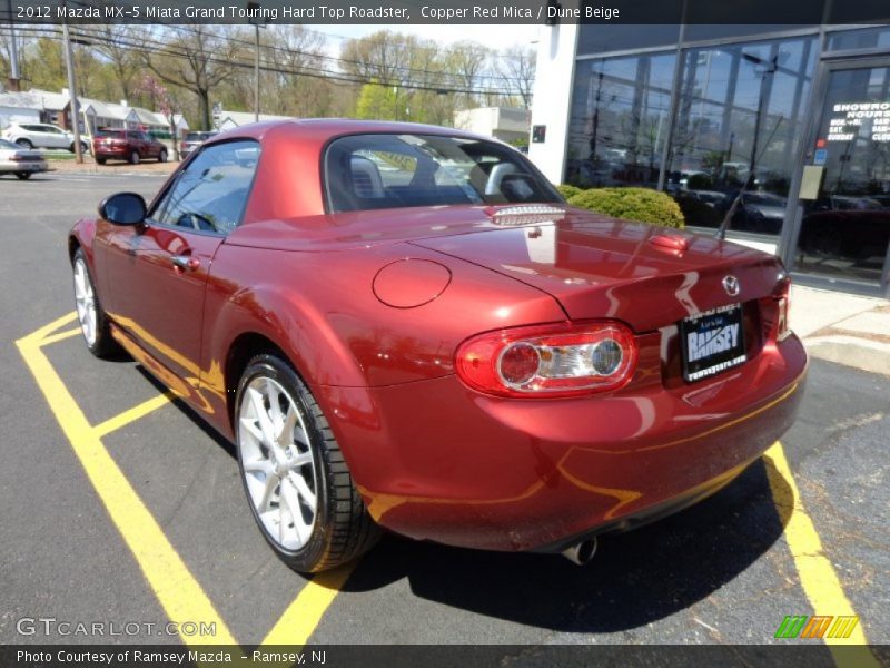 Copper Red Mica / Dune Beige 2012 Mazda MX-5 Miata Grand Touring Hard Top Roadster