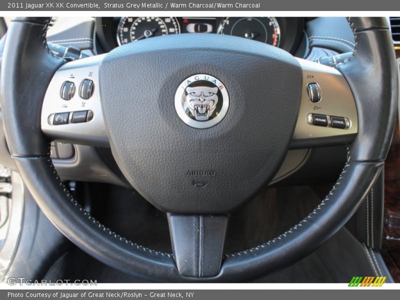 Stratus Grey Metallic / Warm Charcoal/Warm Charcoal 2011 Jaguar XK XK Convertible