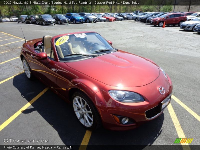Copper Red Mica / Dune Beige 2012 Mazda MX-5 Miata Grand Touring Hard Top Roadster