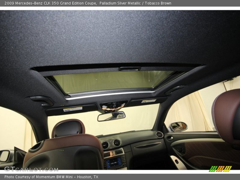 Palladium Silver Metallic / Tobacco Brown 2009 Mercedes-Benz CLK 350 Grand Edition Coupe