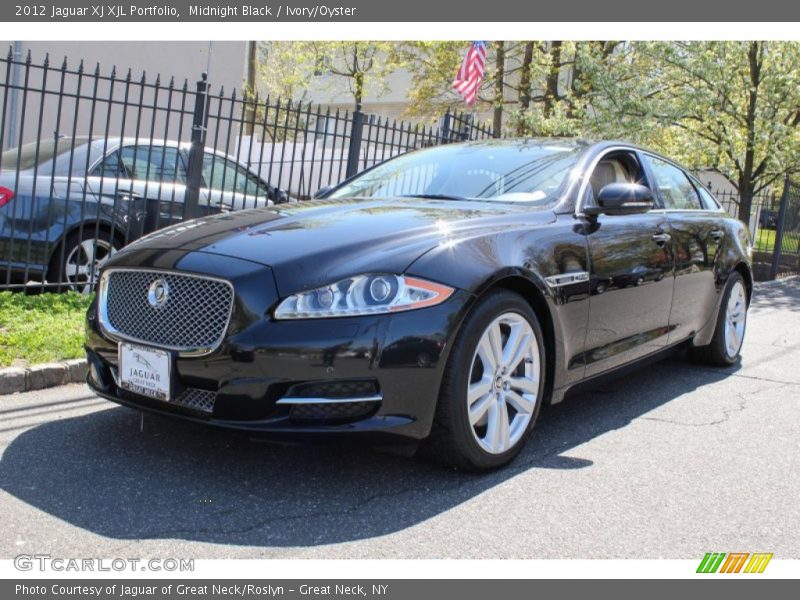 Midnight Black / Ivory/Oyster 2012 Jaguar XJ XJL Portfolio