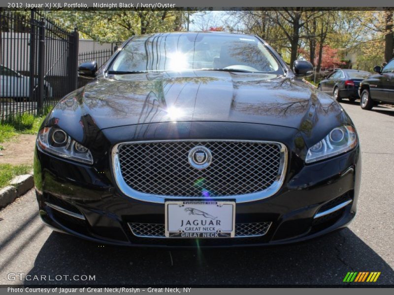 Midnight Black / Ivory/Oyster 2012 Jaguar XJ XJL Portfolio