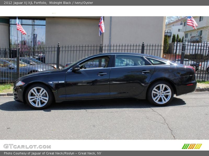 Midnight Black / Ivory/Oyster 2012 Jaguar XJ XJL Portfolio