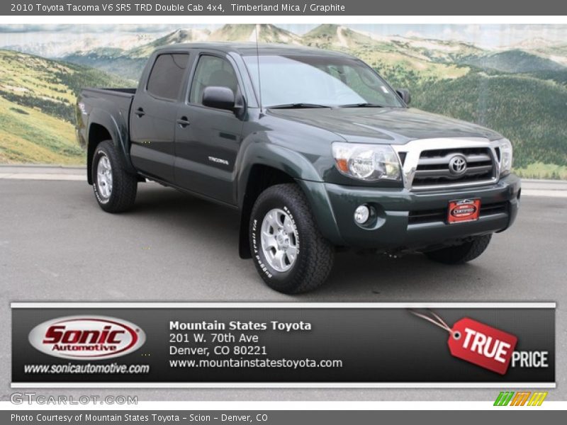 Timberland Mica / Graphite 2010 Toyota Tacoma V6 SR5 TRD Double Cab 4x4