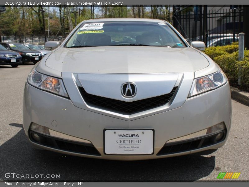 Palladium Silver Metallic / Ebony 2010 Acura TL 3.5 Technology
