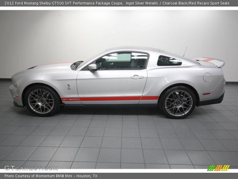  2012 Mustang Shelby GT500 SVT Performance Package Coupe Ingot Silver Metallic