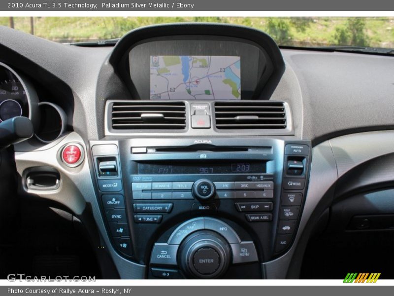 Palladium Silver Metallic / Ebony 2010 Acura TL 3.5 Technology