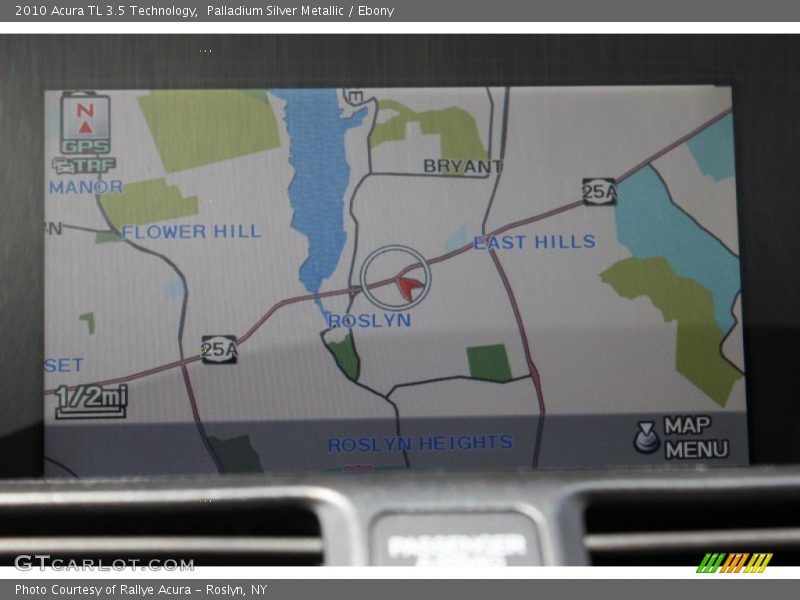 Palladium Silver Metallic / Ebony 2010 Acura TL 3.5 Technology