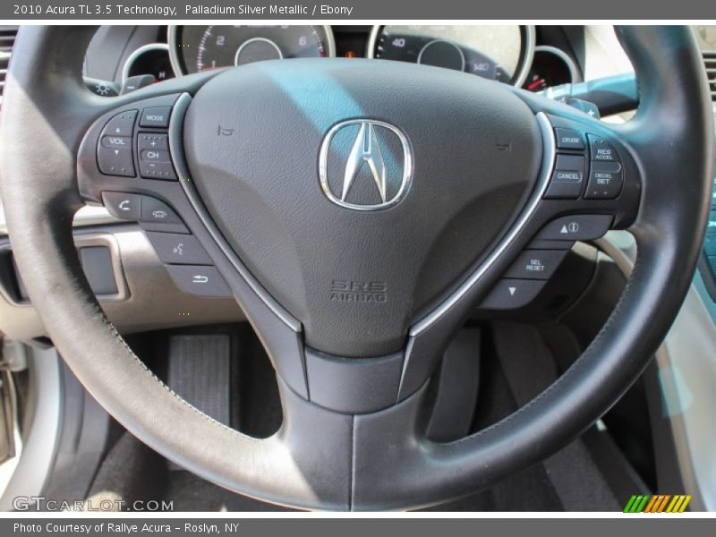 Palladium Silver Metallic / Ebony 2010 Acura TL 3.5 Technology