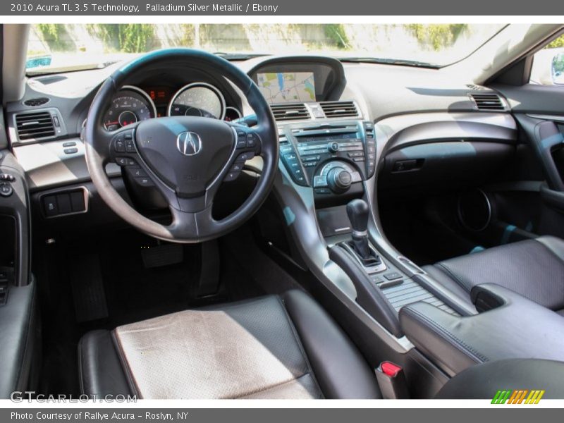 Palladium Silver Metallic / Ebony 2010 Acura TL 3.5 Technology