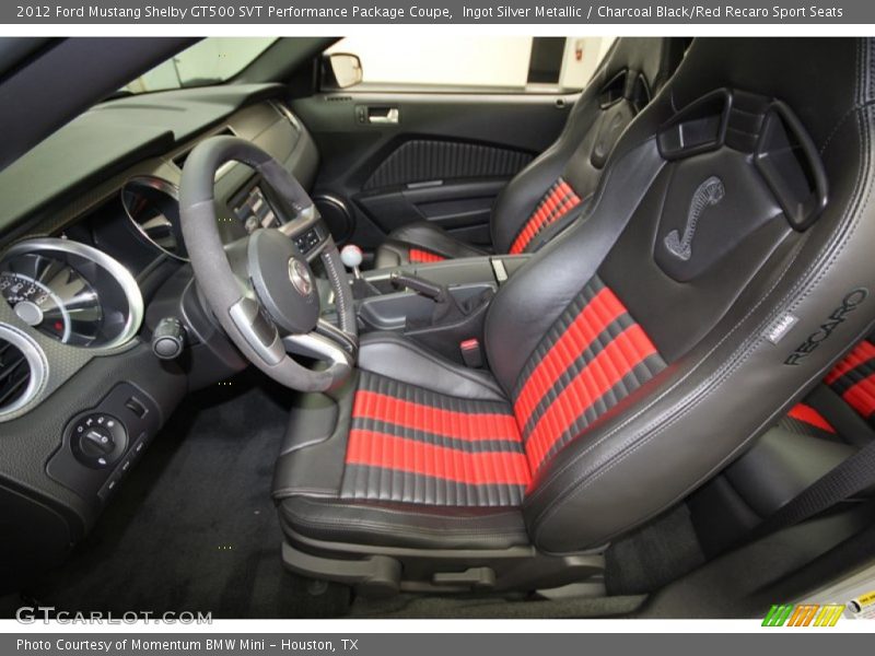 Front Seat of 2012 Mustang Shelby GT500 SVT Performance Package Coupe