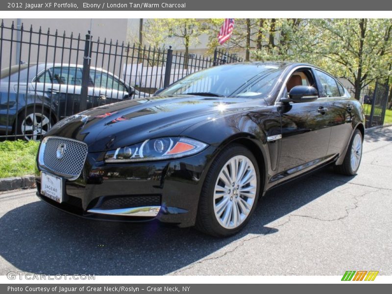Ebony / London Tan/Warm Charcoal 2012 Jaguar XF Portfolio